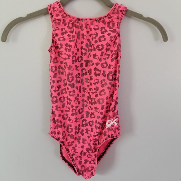 Girl's GK leopard print one-piece swimsuit S - Picture 2 of 5